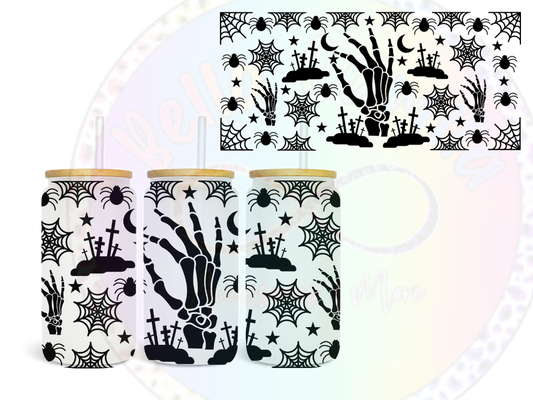 Spider Web Hand UV DTF Wrap
