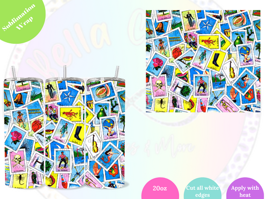 Loteria 20oz Sublimation Wrap