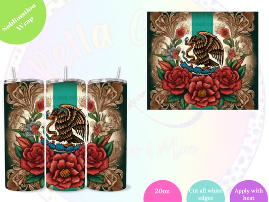 Aguila Mexicana 20oz Sublimation Wrap