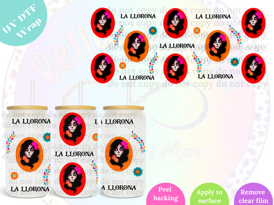 La Llorona UV DTF Wrap