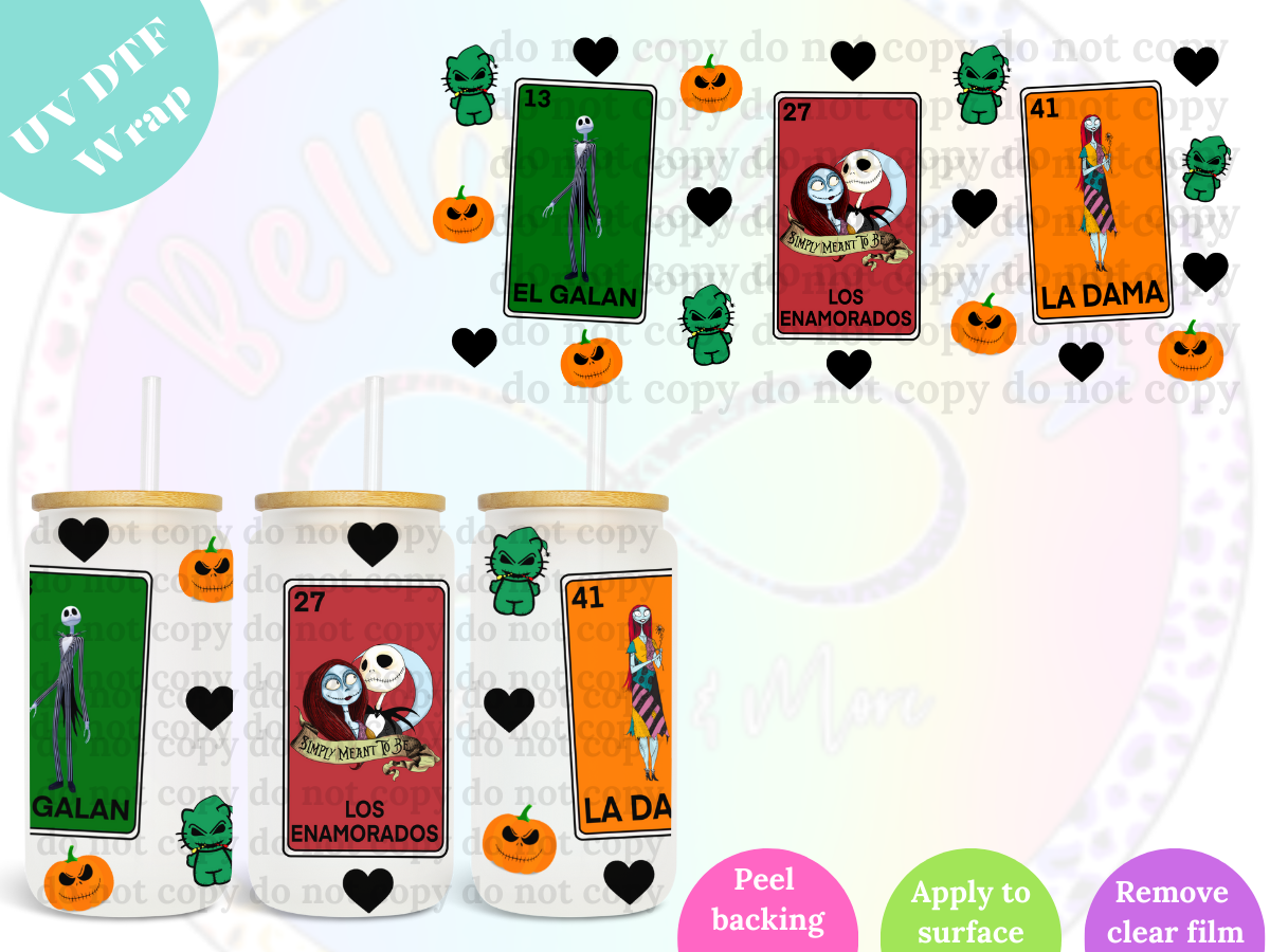 True Love Loteria UV DTF Wrap