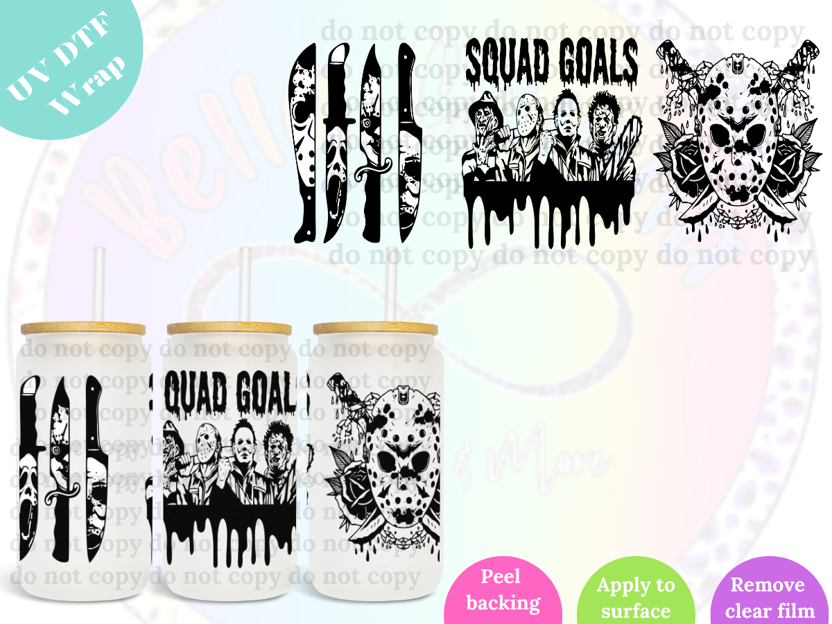 Squad Goals UV DTF Wrap