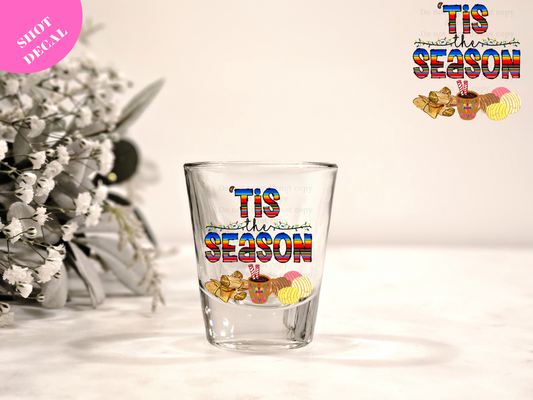Tis the Season (sarape) UV DTF Shot Decal