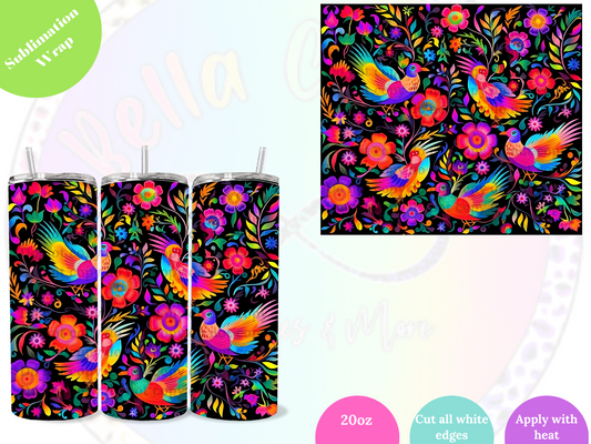 Pajaritos 20oz Sublimation Wrap