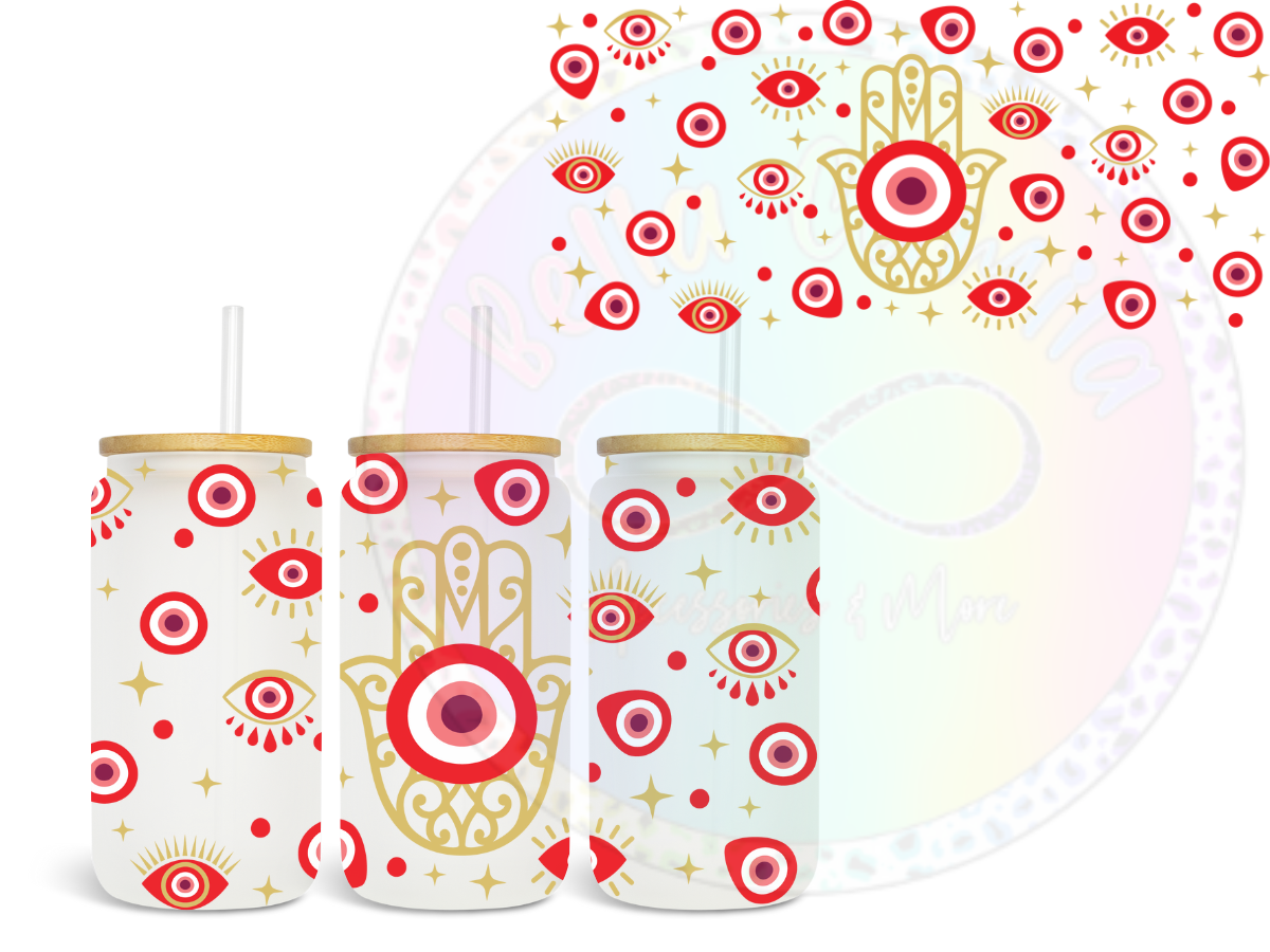 Red Ojo Hand - UV DTF Cup Wrap