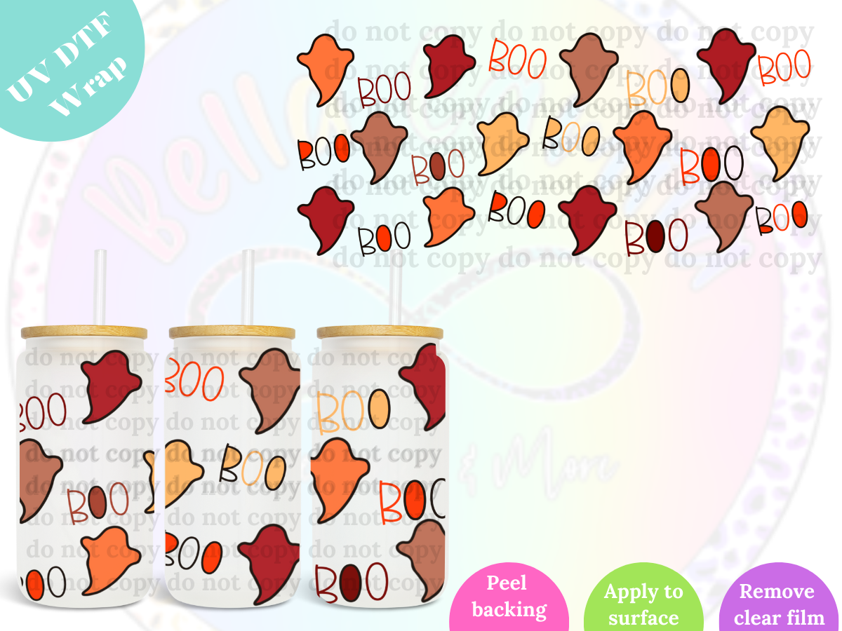 BOO UV DTF Wrap
