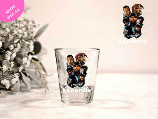 Legends UV DTF Shot Decal