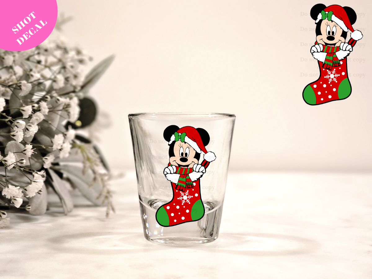 Xmas Stocking #4 UV DTF Shot Decal