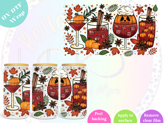 Halloween Drinks UV DTF Wrap