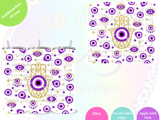 Purple Hand Ojo 20oz Sublimation Wrap