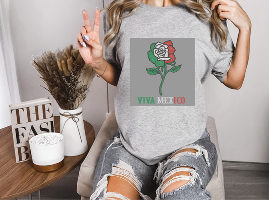 RHINESTONE TRANSFER - Viva Mexico Flower