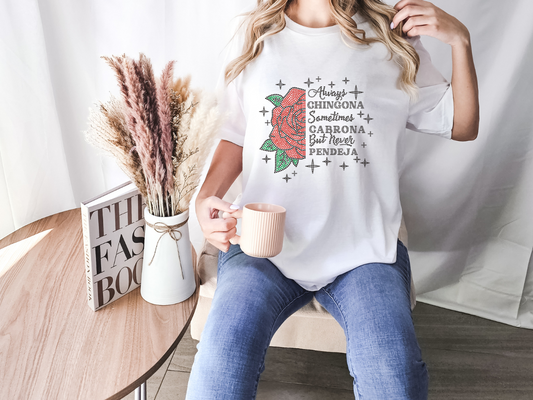 RHINESTONE TRANSFER - Always Chingona, Sometimes Cabrona