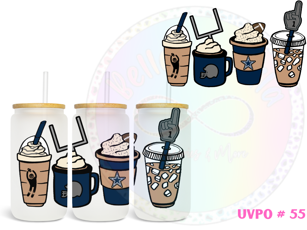 Cowboys Coffee UV DTF Wrap