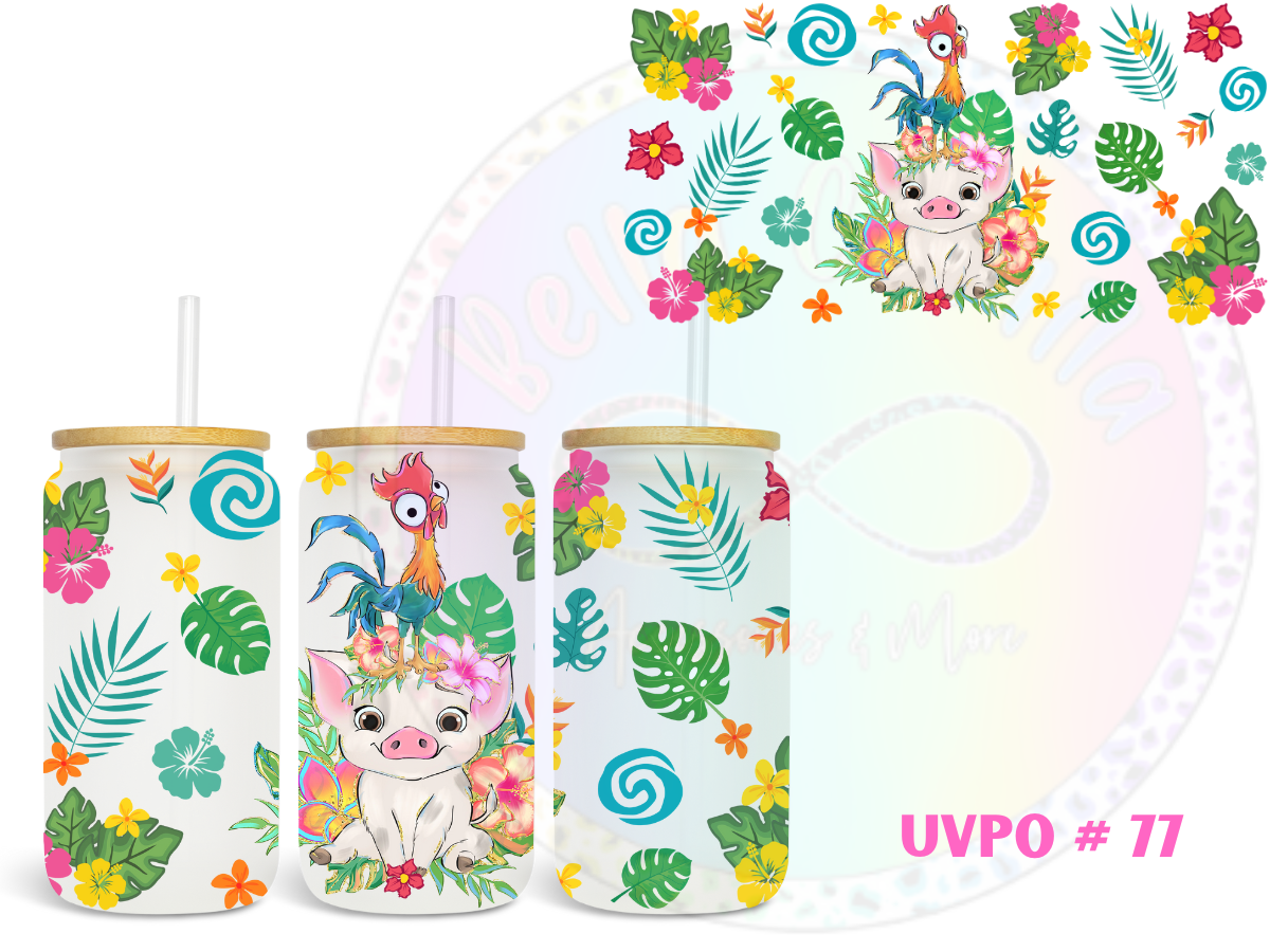 Piggy Ohana UV DTF Wrap