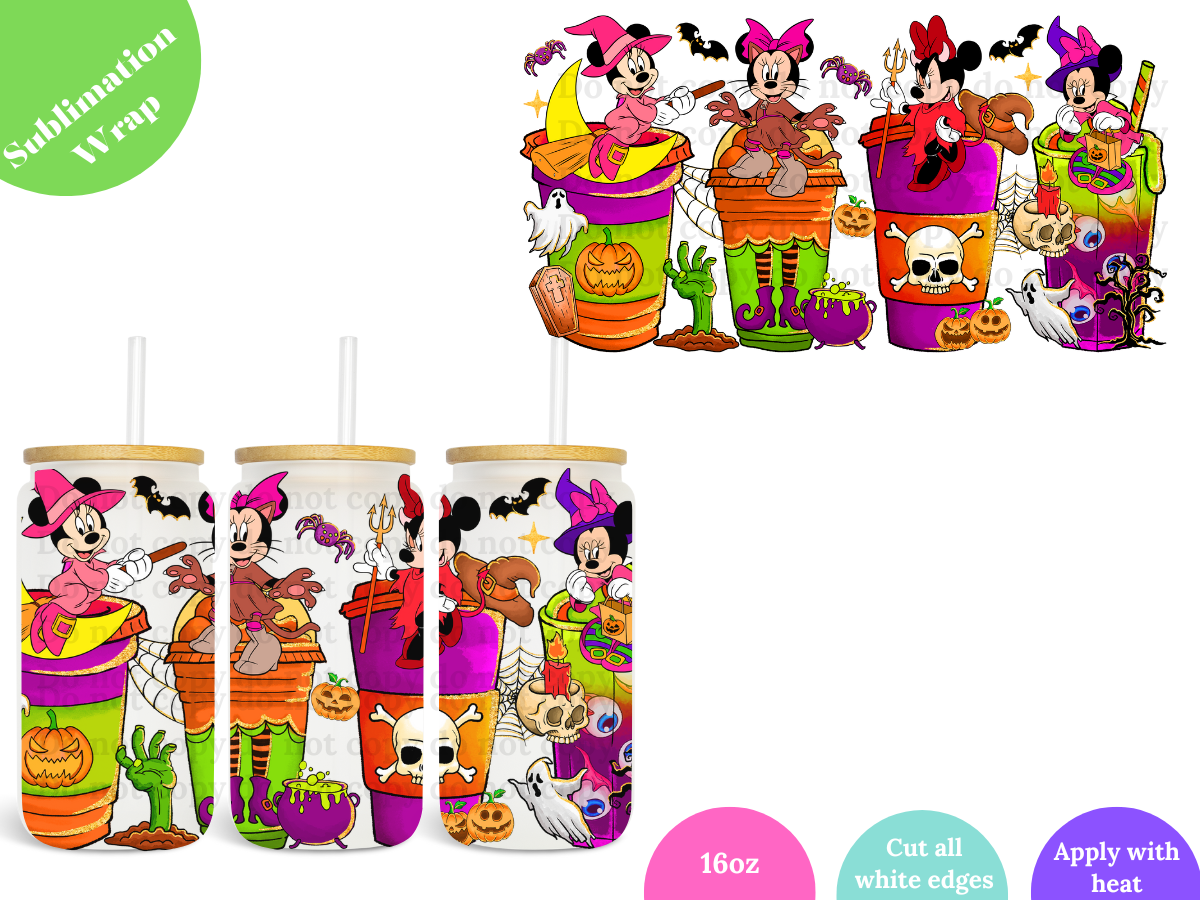 Fluorescent Ears 16oz **Sublimation Wrap**