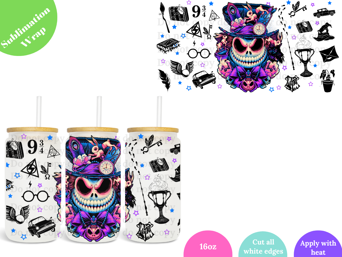 Neon Jack Wizard 16oz **Sublimation Wrap**