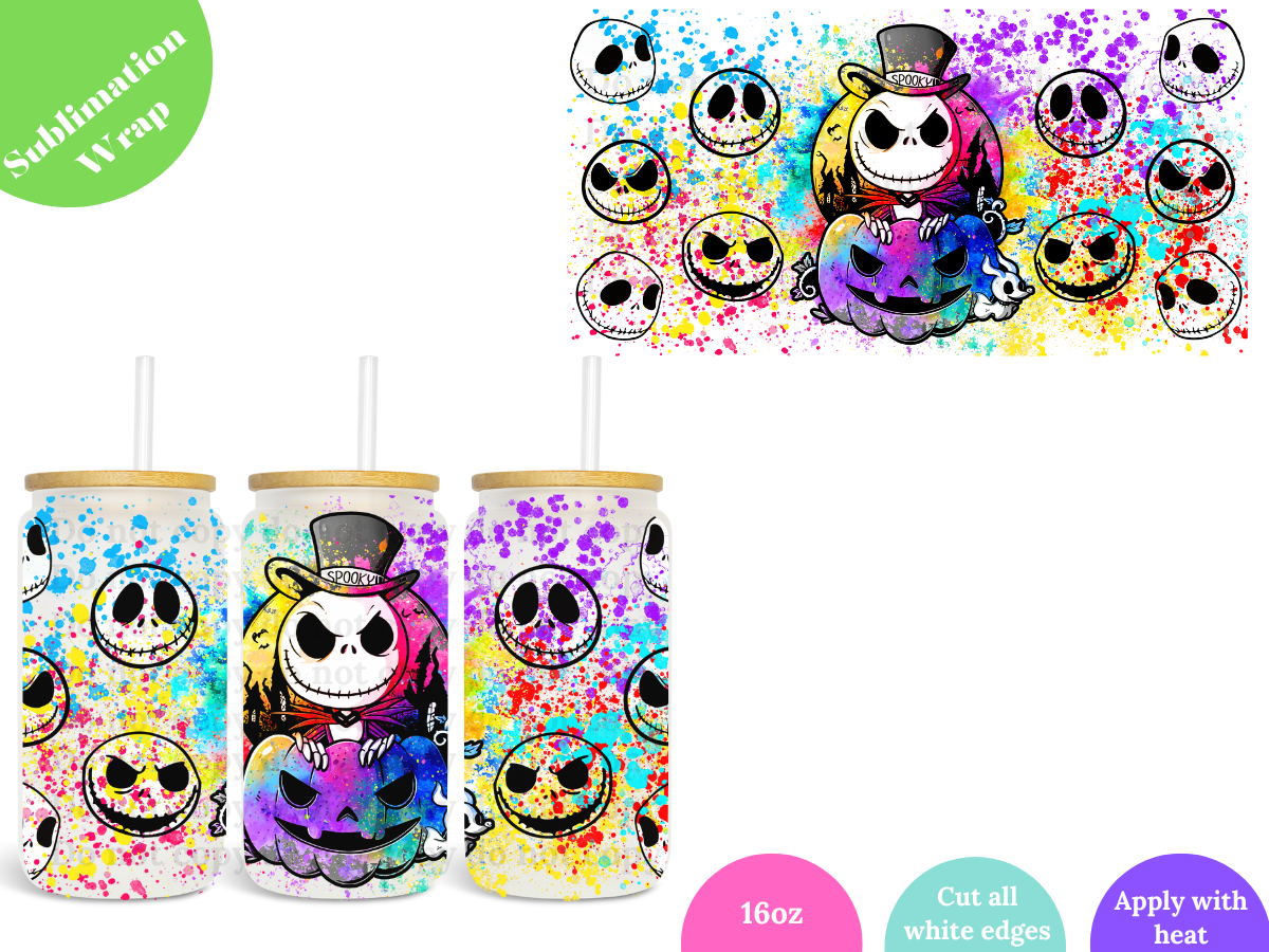 Neon Jack 16oz **Sublimation Wrap**