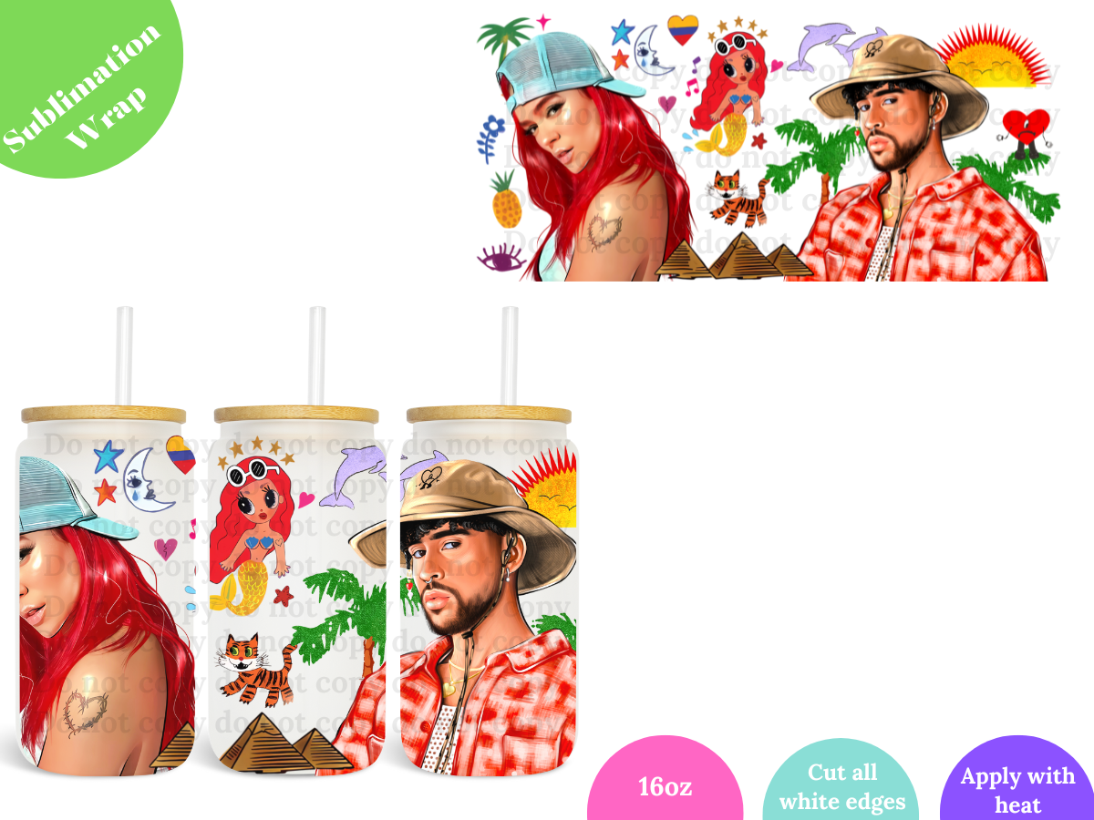 KG & BB 16oz **Sublimation Wrap**