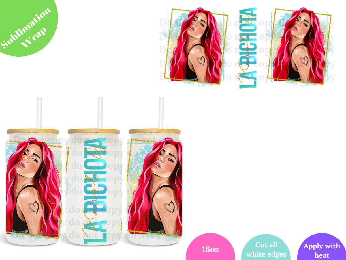 La Bichota 16oz **Sublimation Wrap**