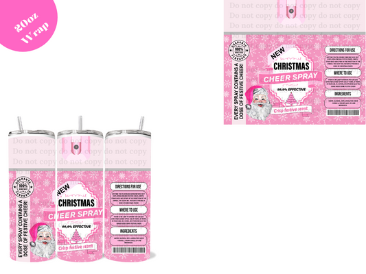 Christmas Cheer Spray *20oz Sublimation Wrap*