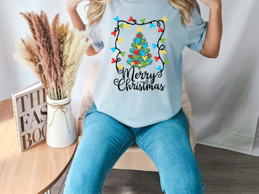 Merry Christmas Tree with Faces