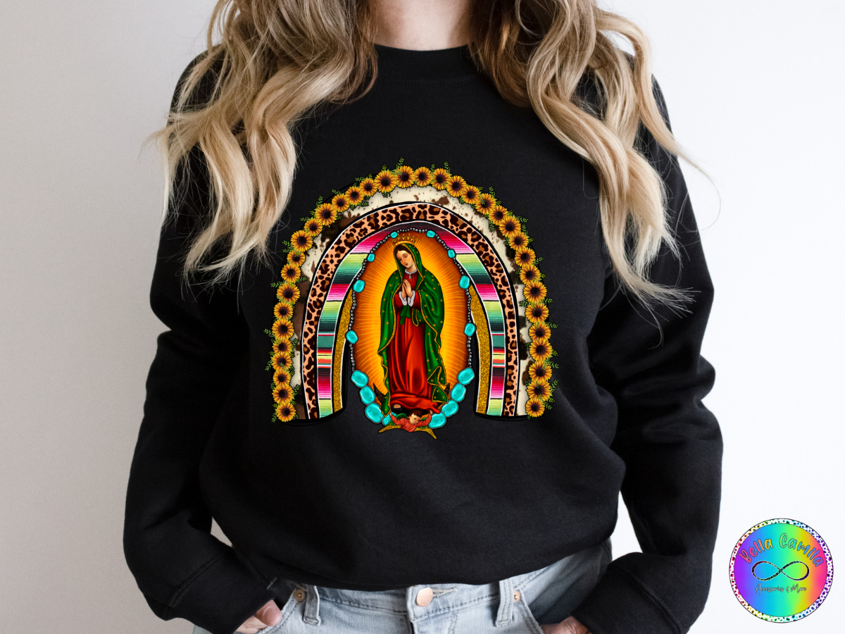 Virgen de Guadalupe w/Sunflowers