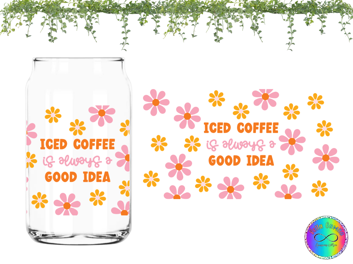 Iced Coffee - UV DTF Cup Wrap