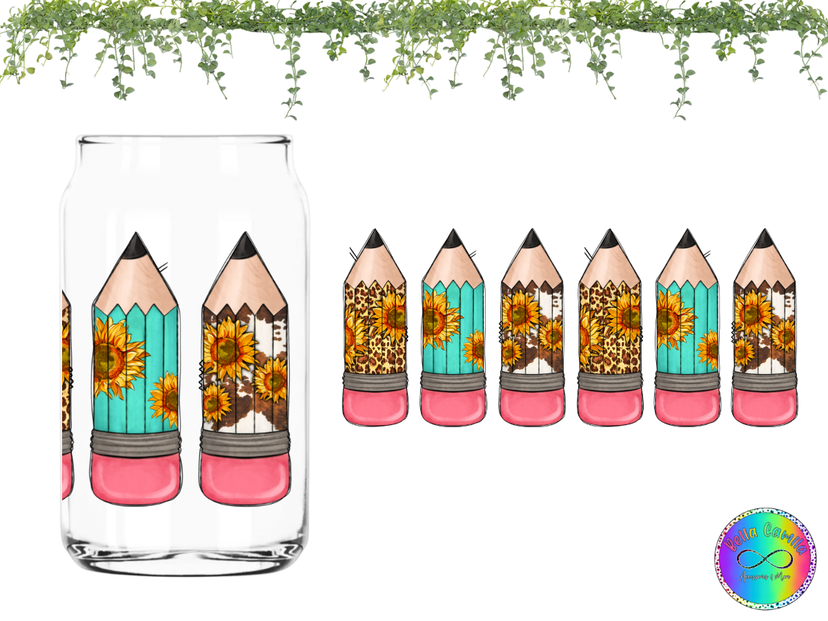 Western Pencils UV DTF Wrap