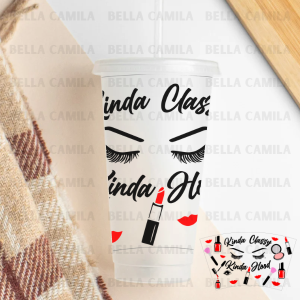 Kinda Classy - 24oz UV DTF Cup Wrap