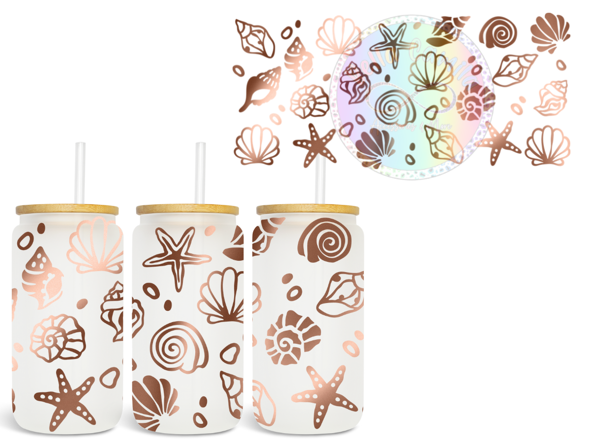 Seashells - UV DTF Cup Wrap