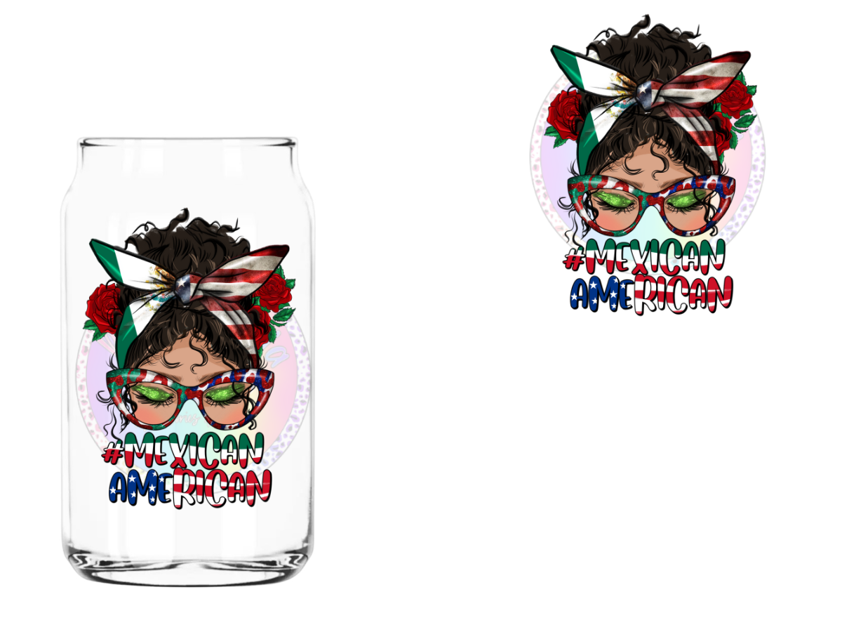 Mexican American - UV DTF Decal