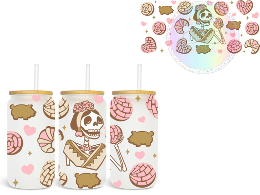 Skull Conchas - UV DTF Cup Wrap