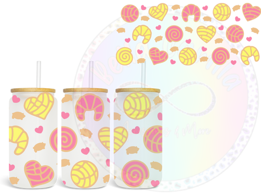 Conchas y Cuernitos - UV DTF Cup Wrap