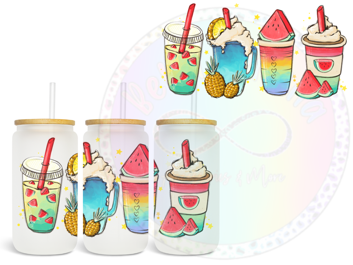 Summer Watermelon UV DTF Cup Wrap