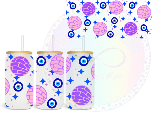 Pink and Purple Conchas UV DTF Wrap