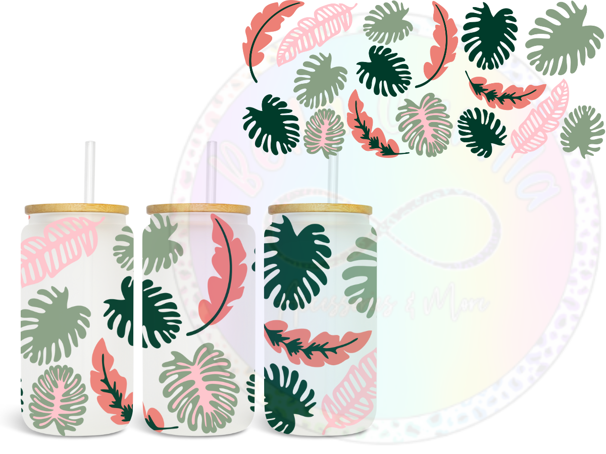 BOHO Leaf UV DTF Wrap