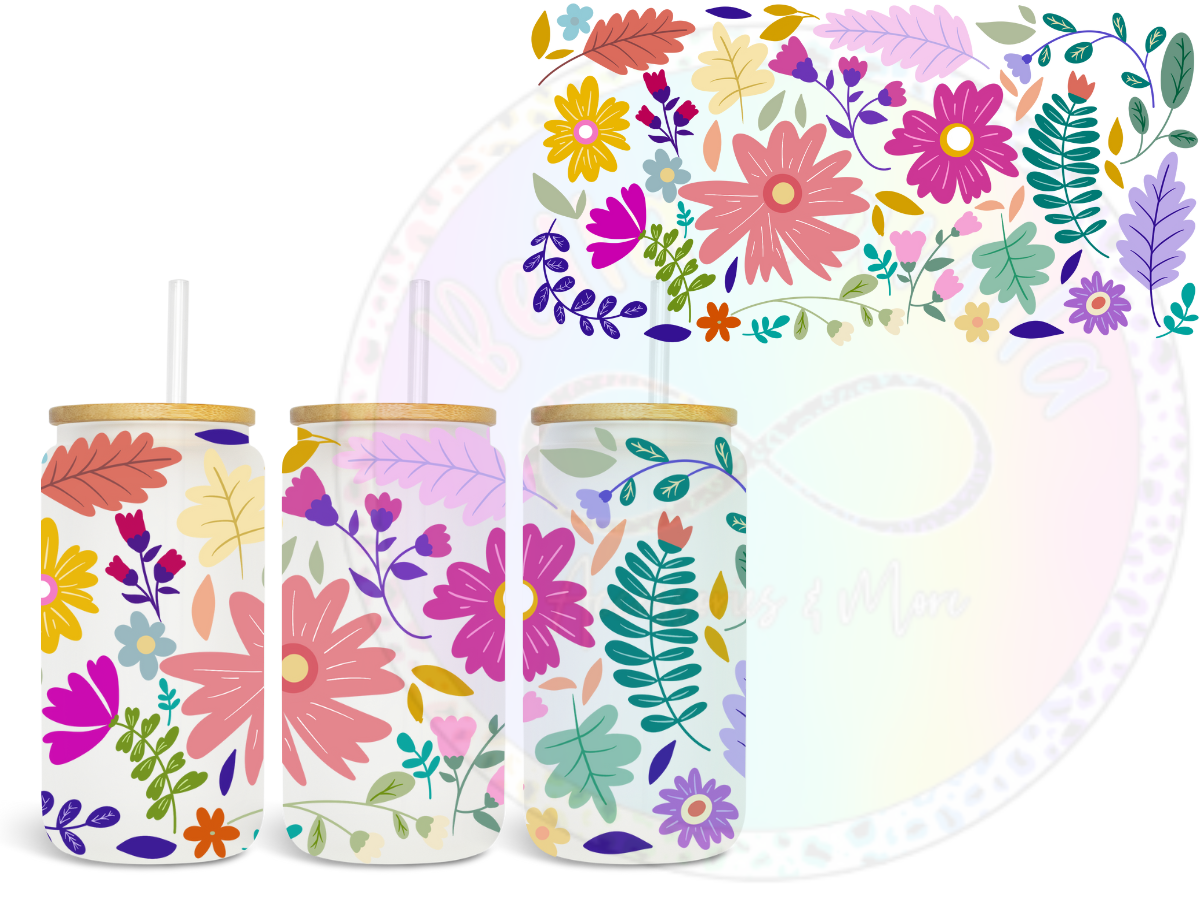 Spring Flowers UV DTF Wrap