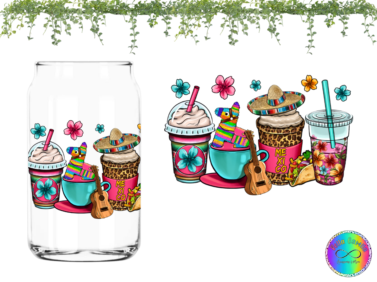 Fiesta - UV DTF Cup Wrap