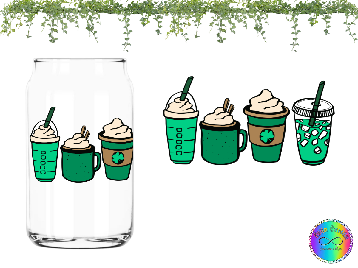 Lucky Coffee - UV DTF Cup Wrap