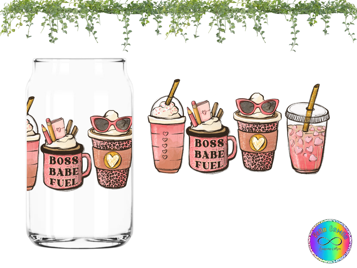 Boss Babe - UV DTF Cup Wrap