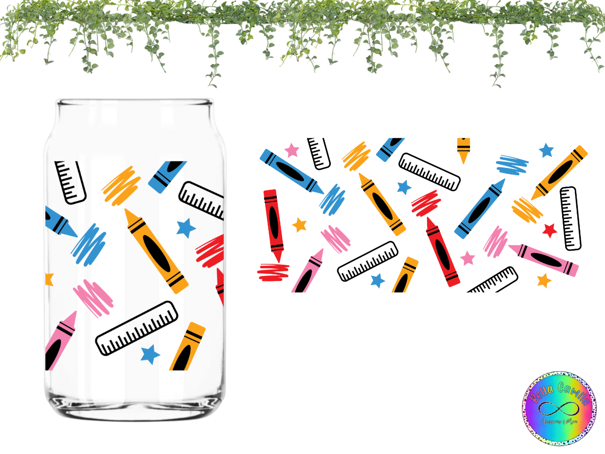 Crayons UV DTF Cup Wrap