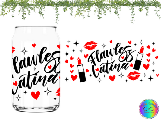 Flawless Latina - UV DTF Cup Wrap