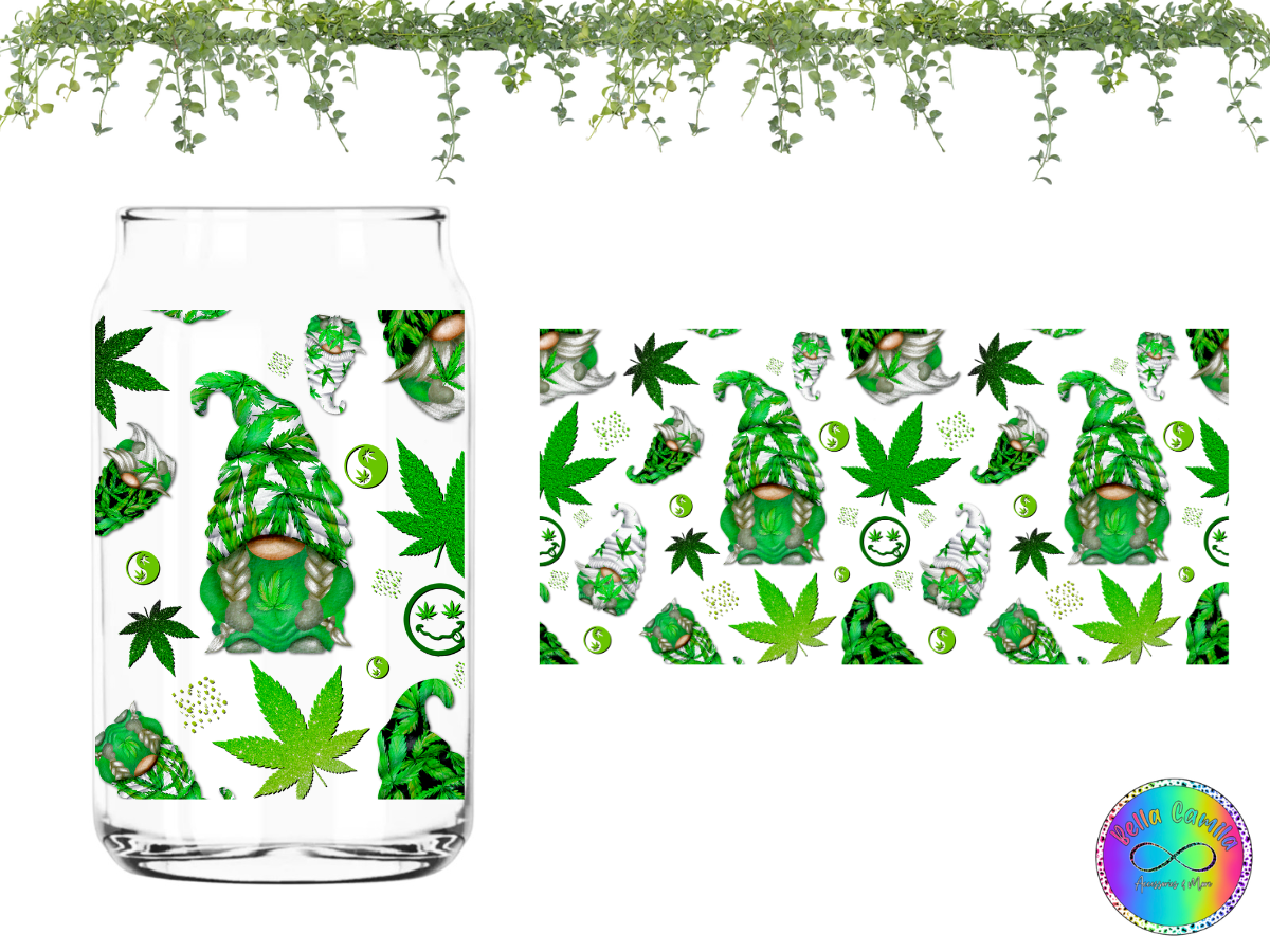 Weed Ghome UV DTF Cup Wrap
