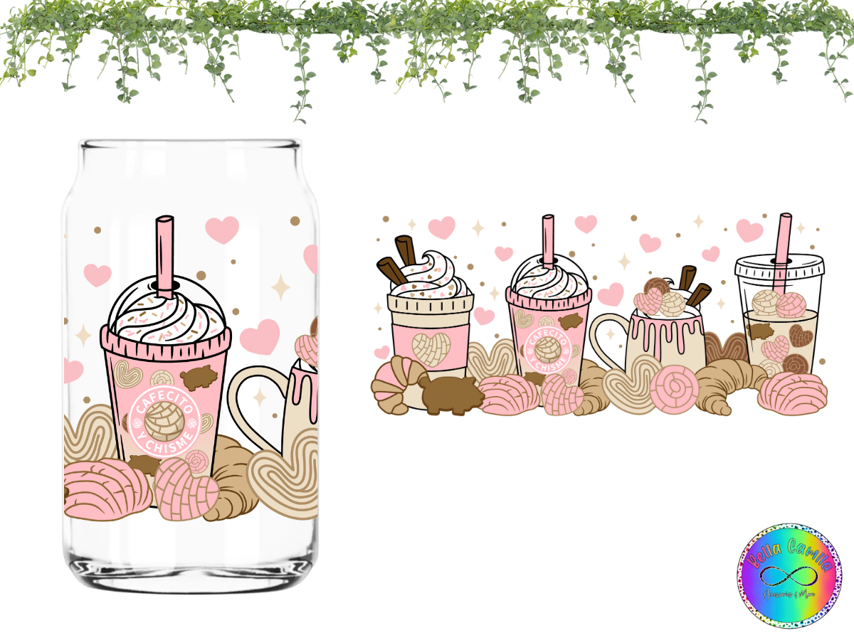 Cafecito & Desserts - UV DTF Cup Wrap