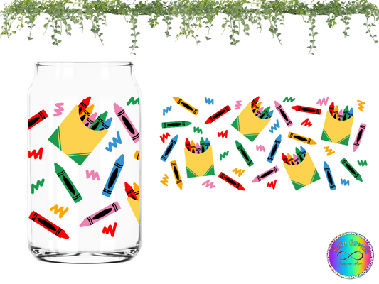 Crayon Boxes UV DTF Cup Wrap
