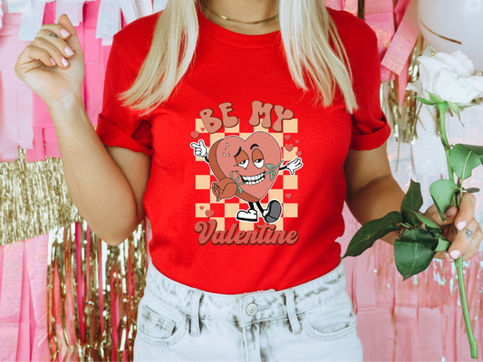 Be my Valentine Heart with a Rose