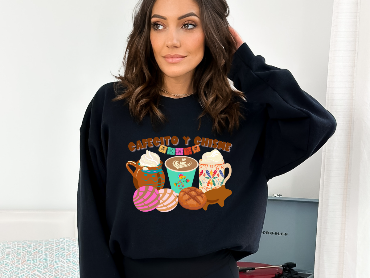 Cafecito y Chisme (blue cup)