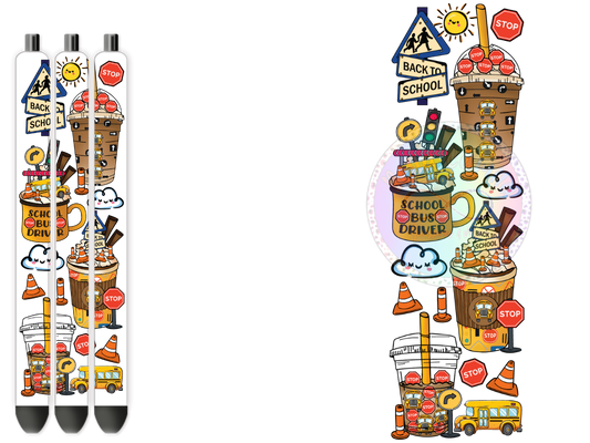 School Bus Driver - UV DTF Pen Wrap