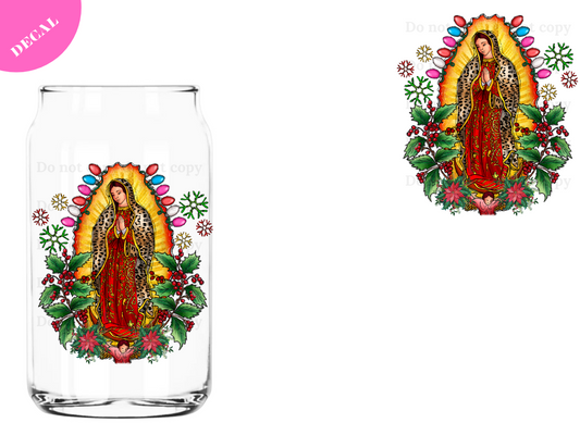 Virgen de Guadalupe UV DTF Decal