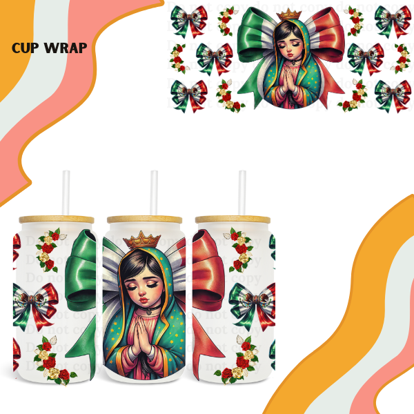 Virgencita Bow Cup Wrap